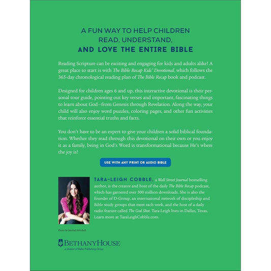 The Bible Recap Kids' Devotional: 365 Reflections and Activities for Children and Families (Spiral Bound)