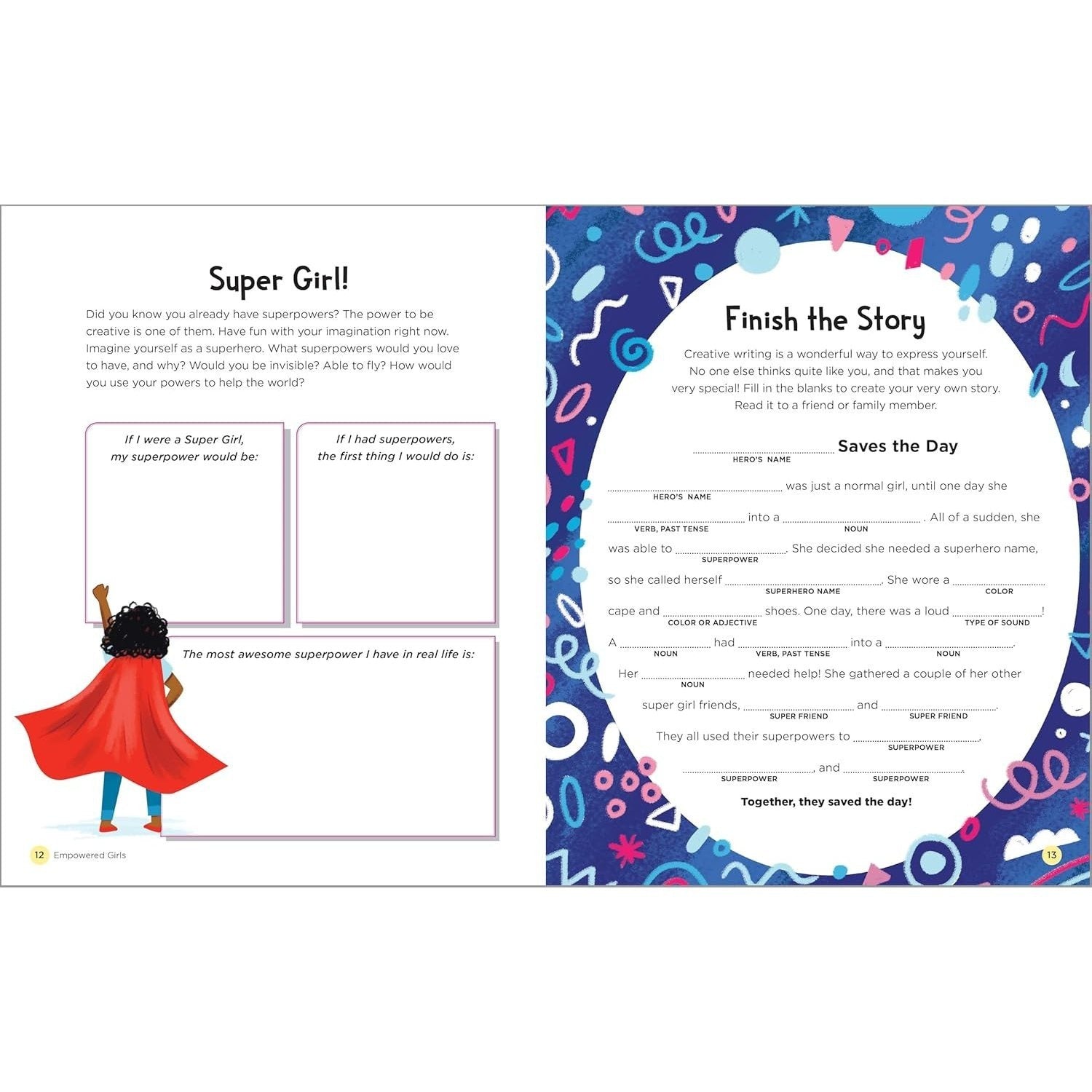 Empowered Girls: Activities and Affirmations for Empowering Strong, Confident Girls