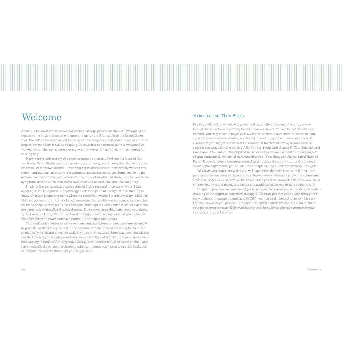 The Cognitive Behavioral Therapy Workbook for Panic Attacks