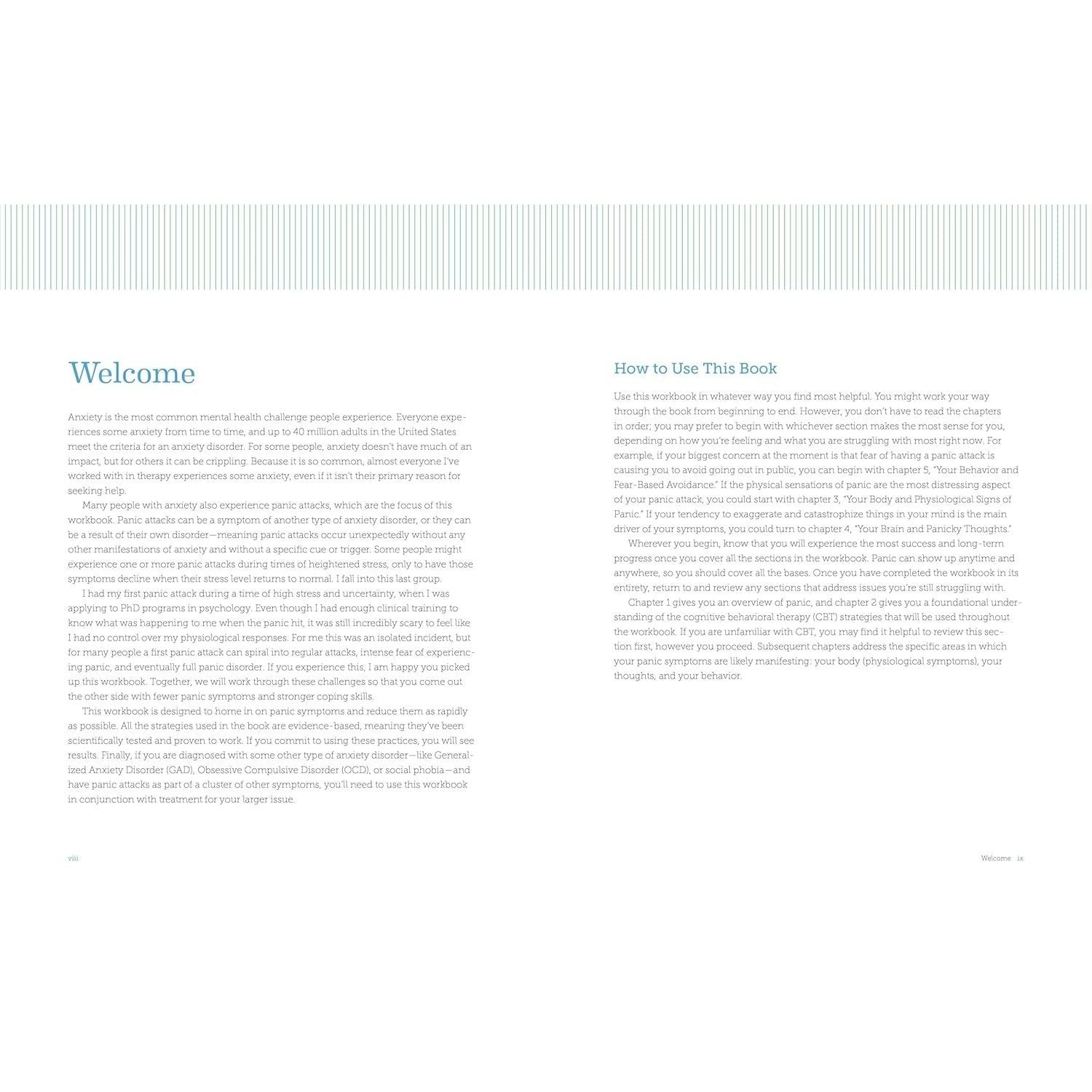 The Cognitive Behavioral Therapy Workbook for Panic Attacks