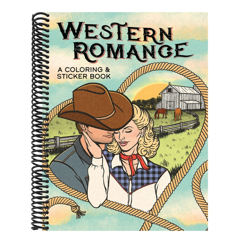 Western Romance: A Coloring & Sticker Book