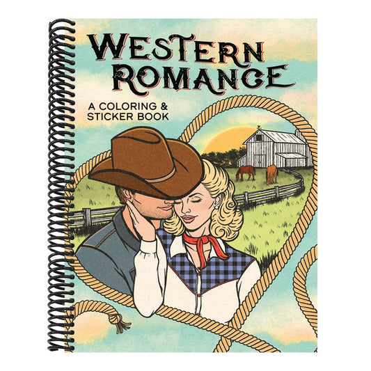 Western Romance: A Coloring & Sticker Book
