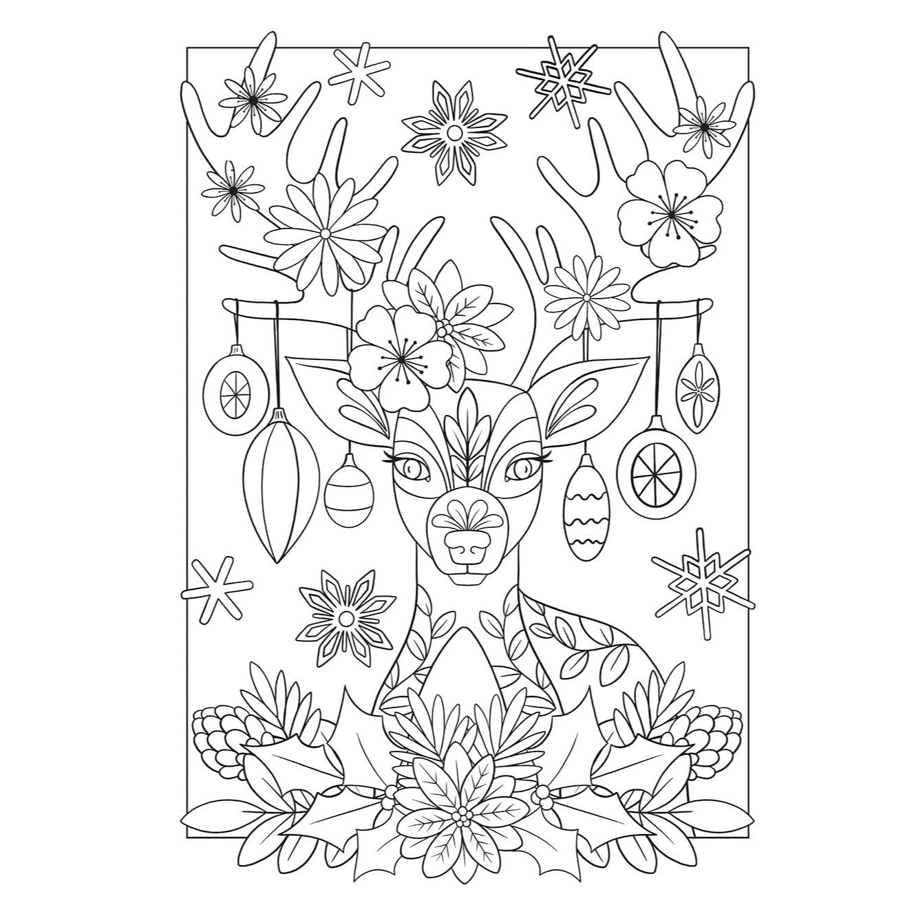 Creative Haven Christmas Cheer Coloring Book