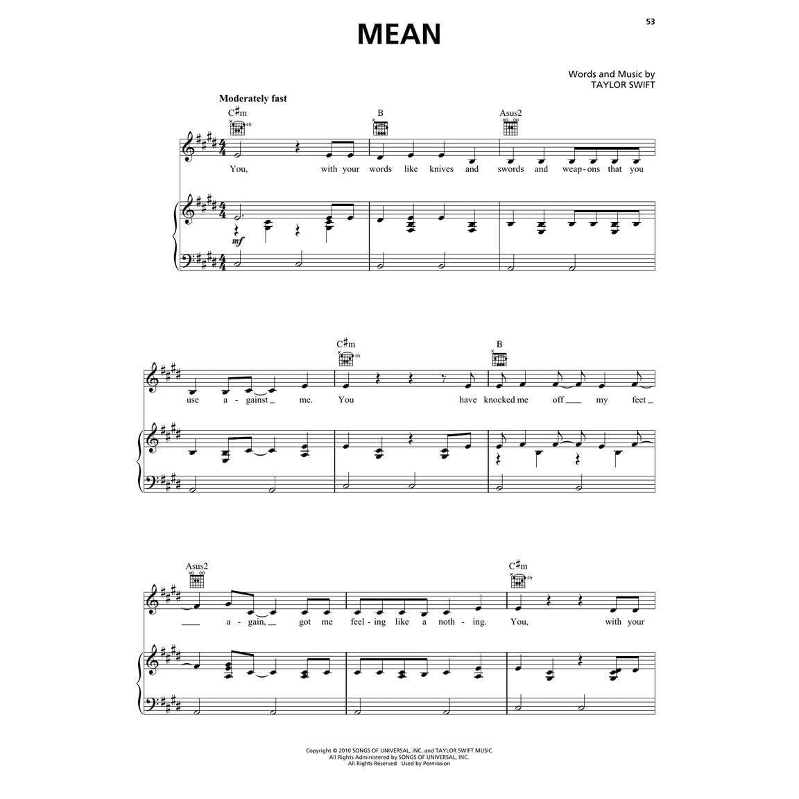 Taylor Swift - Speak Now (Taylor's Version) - Taylor Swift Songbook for Piano, Vocal & Guitar for Beginning Musicians (Spiral Bound)