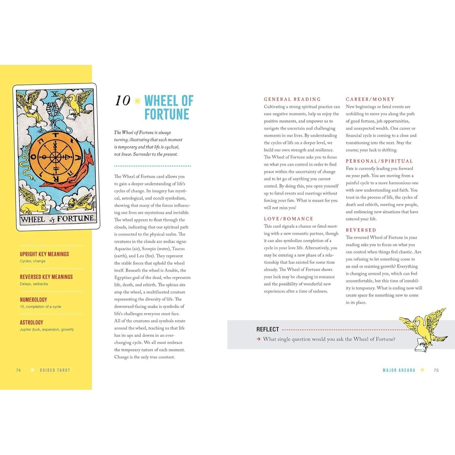 Guided Tarot: A Beginner's Guide to Card Meanings, Spreads, and Intuitive Exercises for Seamless Readings (Spiral Bound)