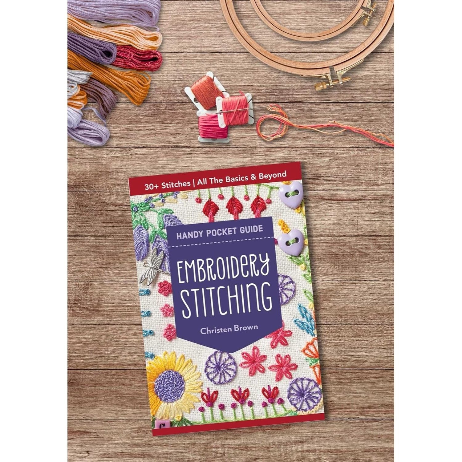 Embroidery Stitching Handy Pocket Guide: 30+ Stitches - All the Basics & Beyond (Pocket Guide) (Spiral Bound)