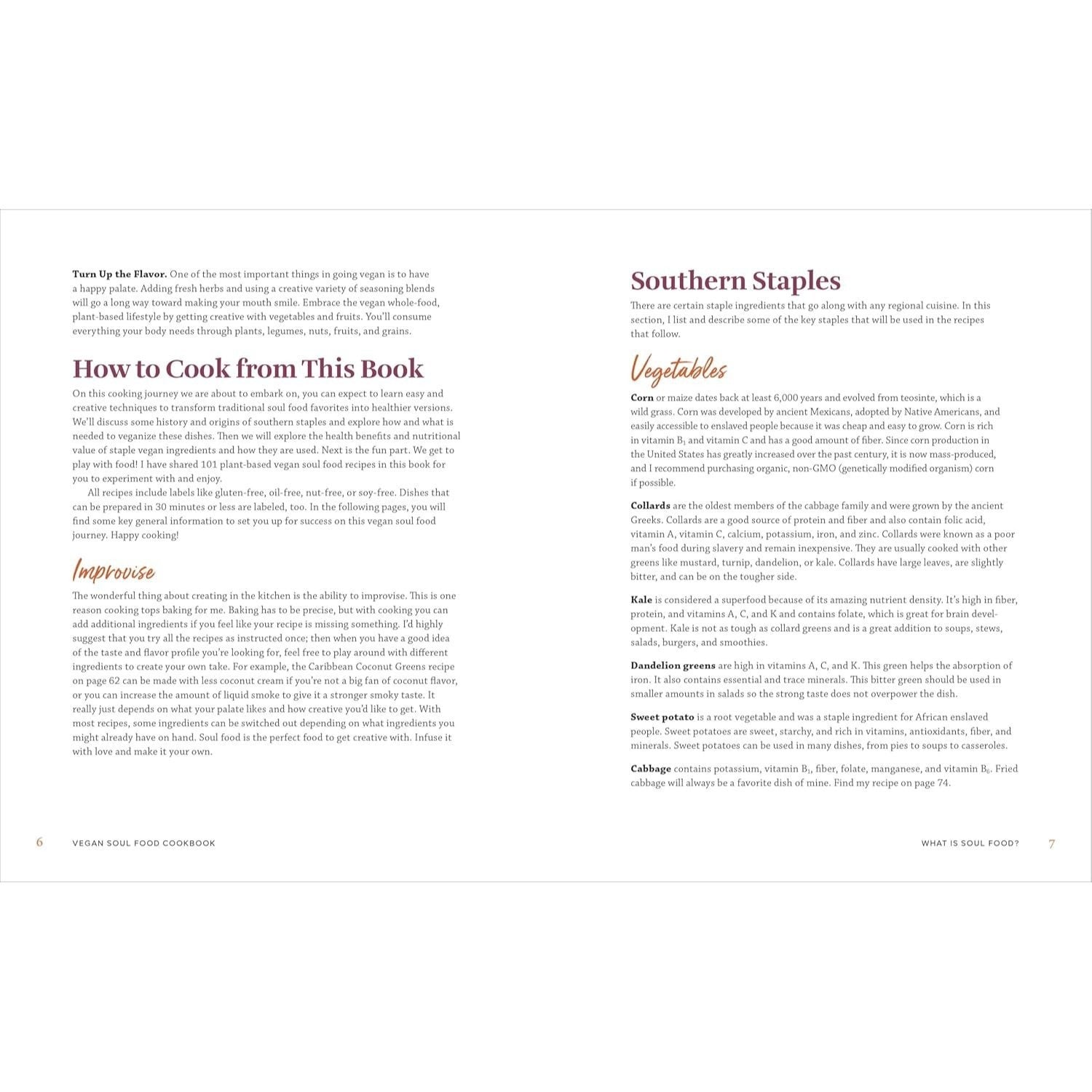 Vegan Soul Food Cookbook: Plant-Based, No-Fuss Southern Favorites (Spiral Bound)