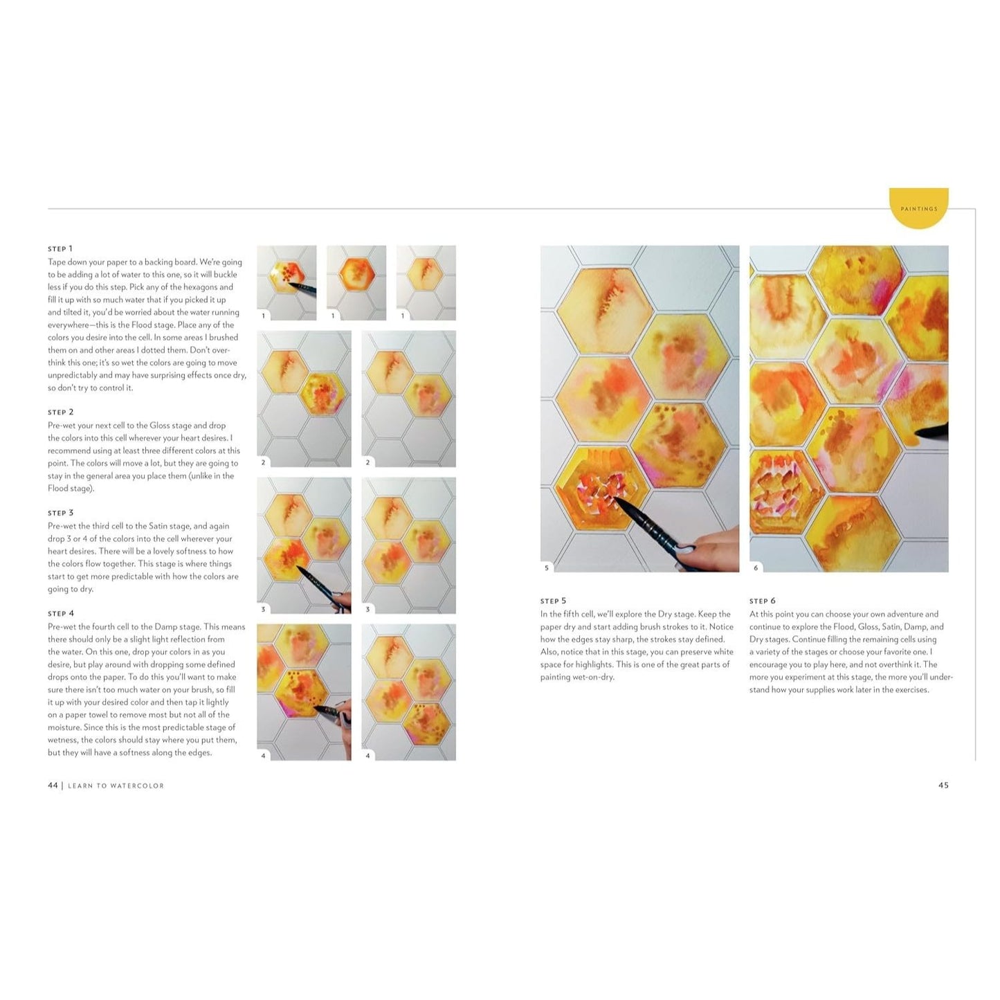 Learn to Watercolor: 20 Step-By-Step Beginner-Friendly Lessons on Watercolor Paper - Includes Watercolor Pad with Sketches - No Drawing Required! (Watercolor This Book) (Spiral Bound)