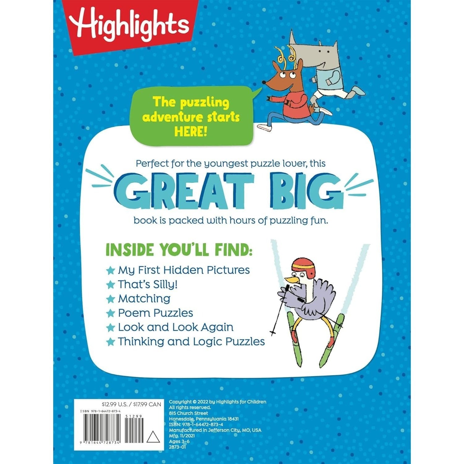 The Great Big Book of My First Puzzles (Great Big Puzzle Books) (Spiral Bound)