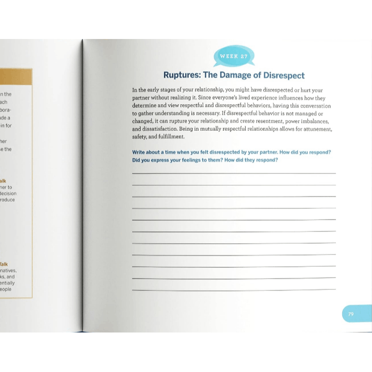 No More Fighting: A Relationship Journal for Couples: 52 Weeks of Prompts and Practices to Connect, Communicate, and Grow