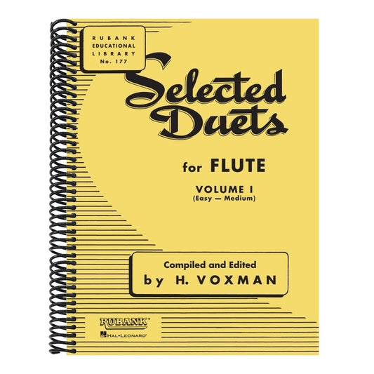Selected Duets for Flute: Volume 1 - Easy to Medium (Rubank Educational Library 177) - Flute Music