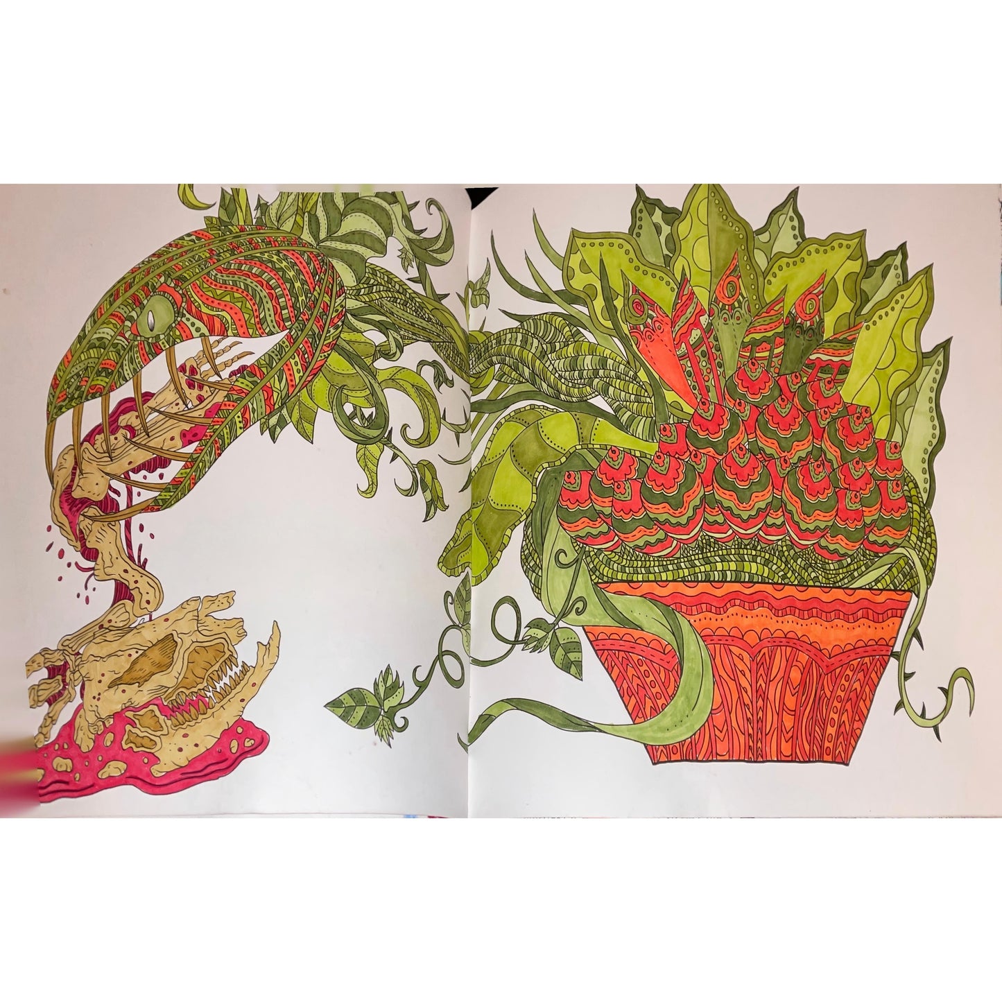 The Beauty of Horror 1: A Goregeous Coloring Book (Spiral Bound)