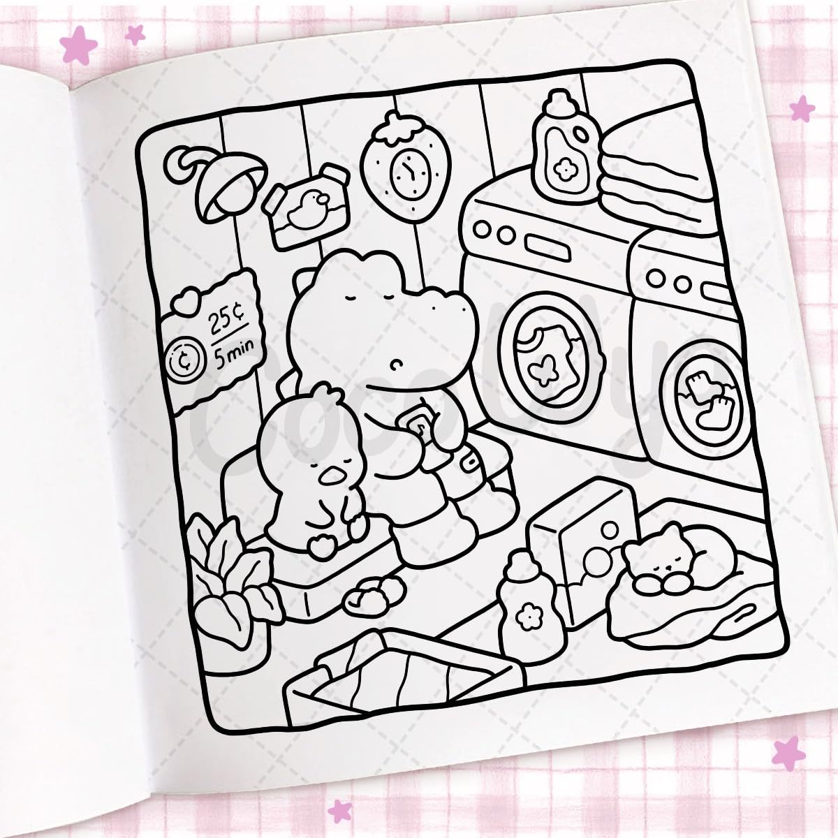 Cozy Days: Coloring Book for Adults and Kids (Cozy Spaces Coloring) (Spiral Bound)