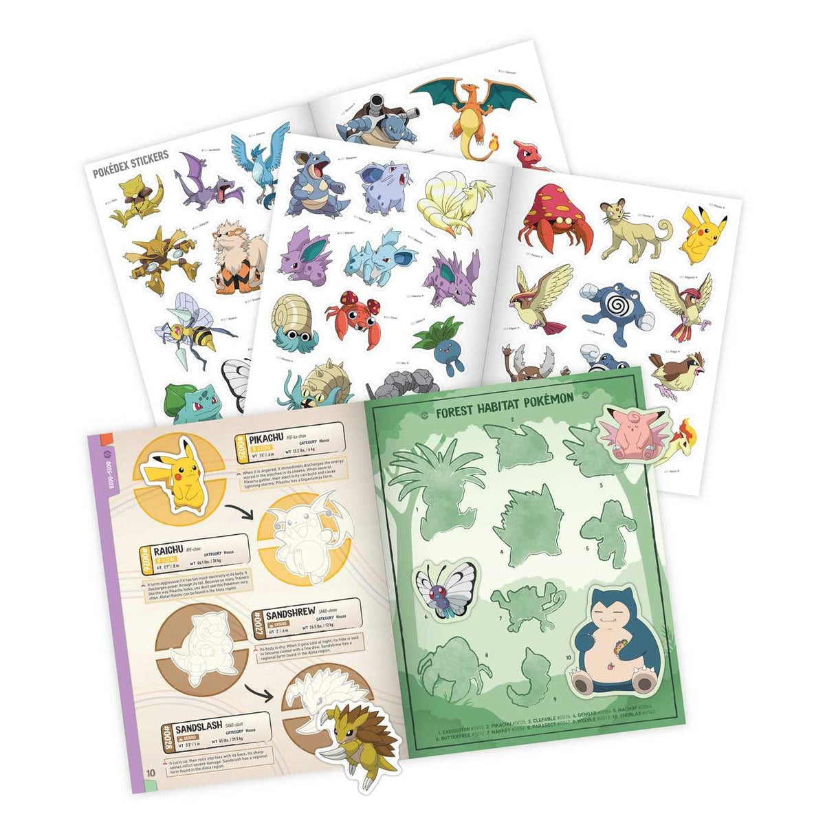 Pokémon the Official Sticker Book of the Kanto Region: The Original 151 (Pokemon Pikachu Press) (Spiral Bound)