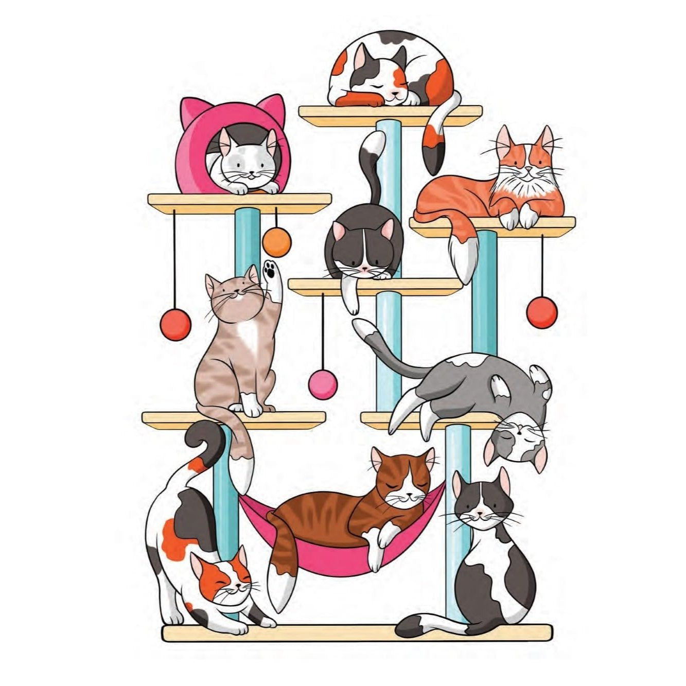 Creative Haven Cat Mom Coloring Book