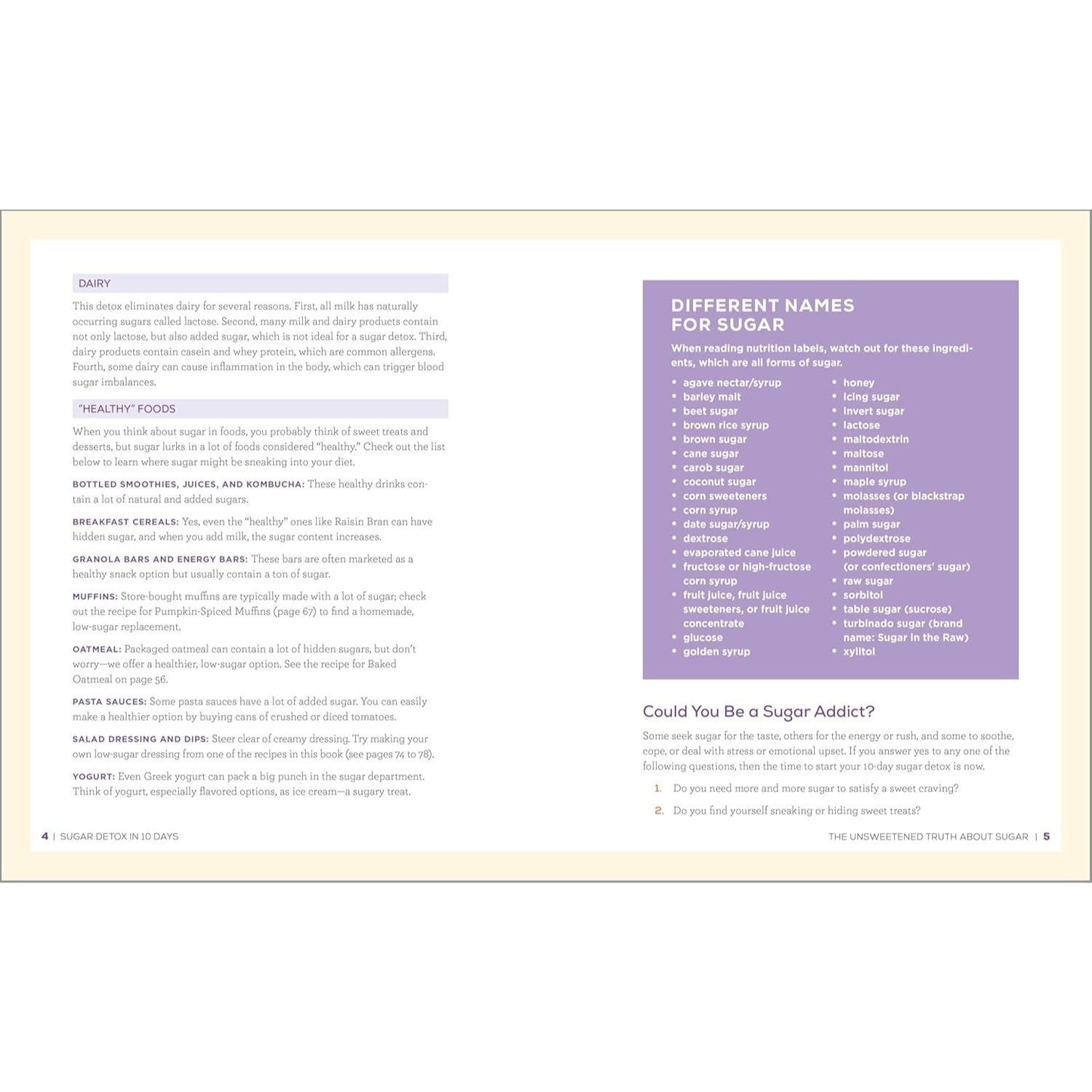Sugar Detox in 10 Days: 100+ Recipes to Help Eliminate Sugar Cravings