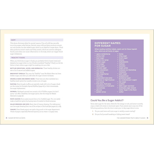 Sugar Detox in 10 Days: 100+ Recipes to Help Eliminate Sugar Cravings