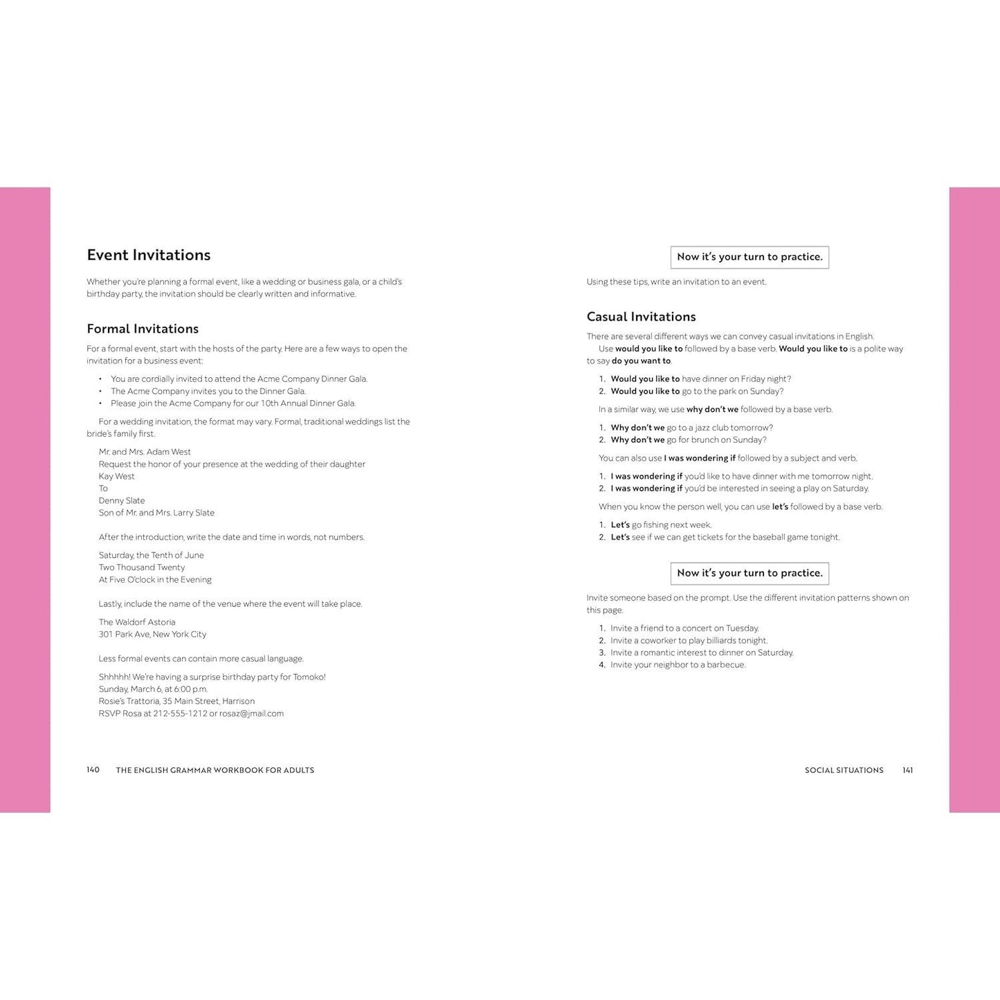 The English Grammar Workbook for Adults: A Self-Study Guide to Improve Functional Writing (Spiral Bound)