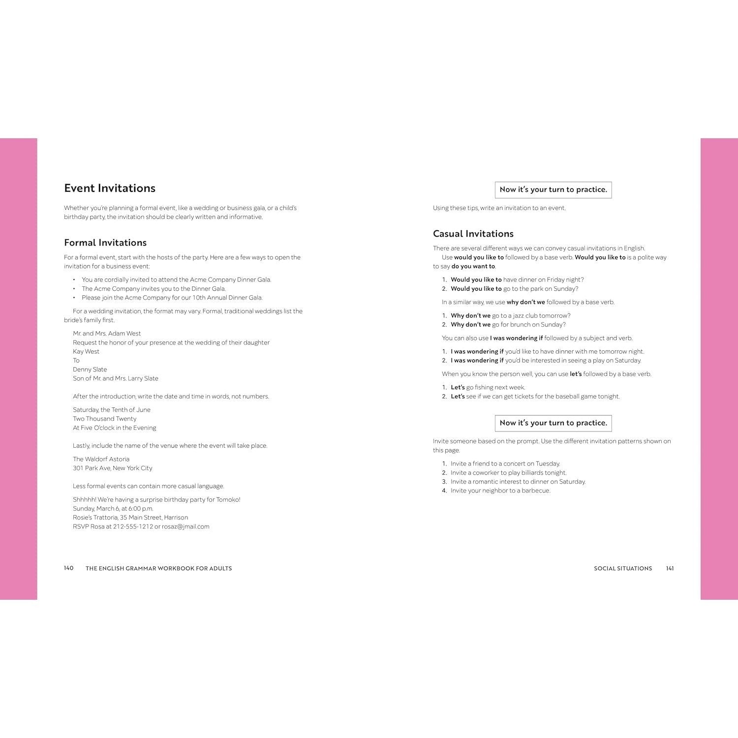 The English Grammar Workbook for Adults: A Self-Study Guide to Improve Functional Writing (Spiral Bound)