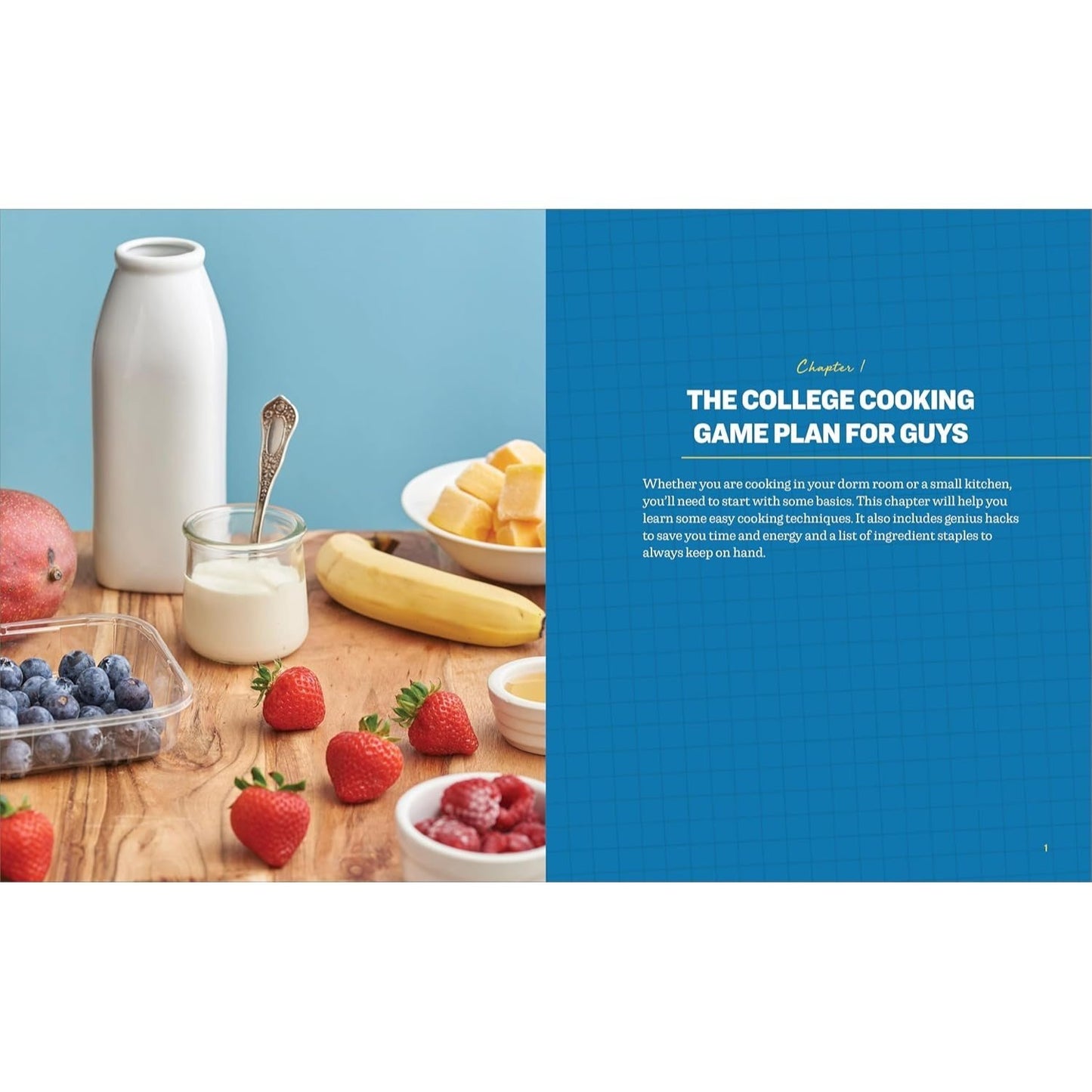 Easy College Cookbook for Guys: Effortless Recipes to Learn the Basics of Cooking