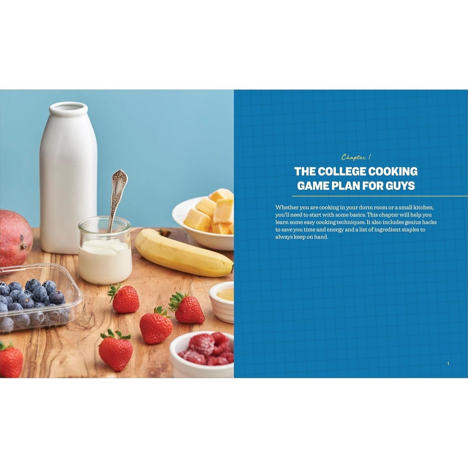 Easy College Cookbook for Guys: Effortless Recipes to Learn the Basics of Cooking