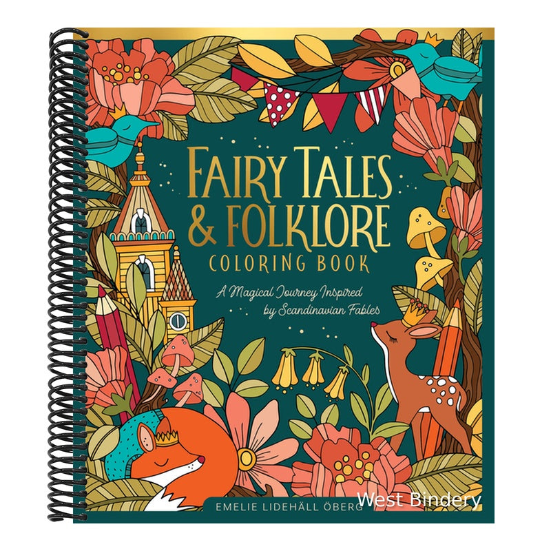 Fairy Tales & Folklore Coloring Book: A Magical Journey Inspired by Scandinavian Fables