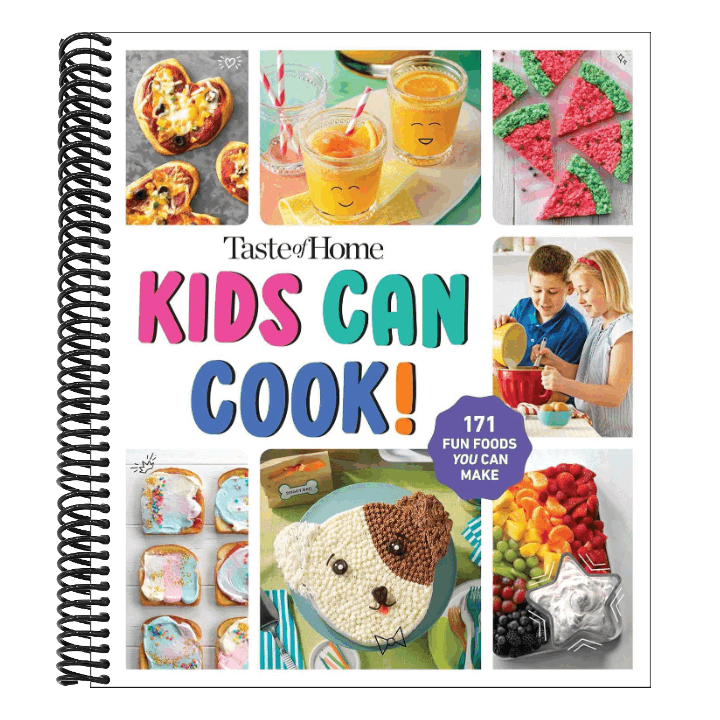Taste of Home Kids Can Cook!: 171 Easy Recipes Spiral Bound Kids Cookbook with Skill Levels and No Bake Options