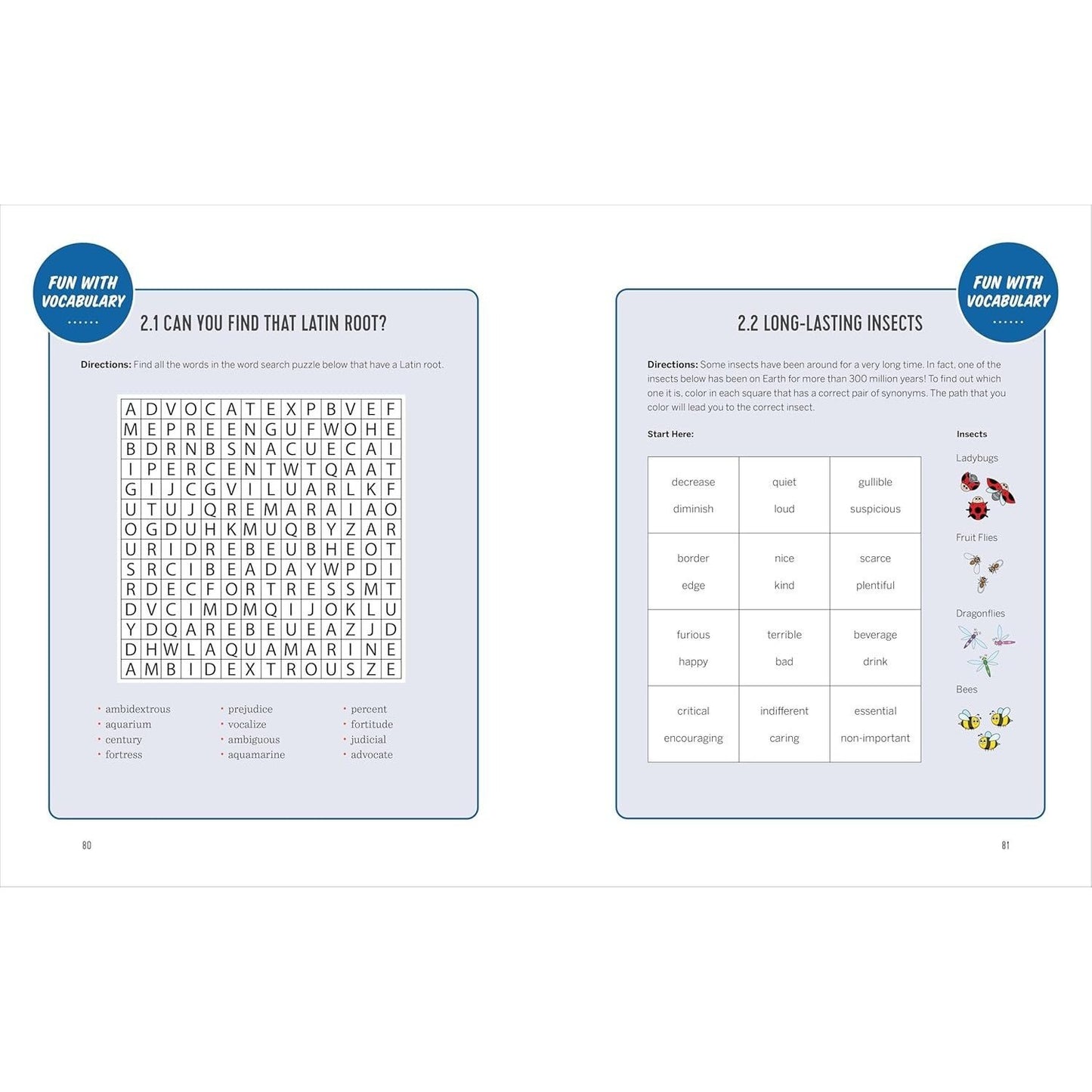 The Vocabulary Workbook for Grades 3, 4, and 5: 120+ Simple Exercises to Improve Reading, Spelling, and Word Usage (English Grammar Workbooks)
