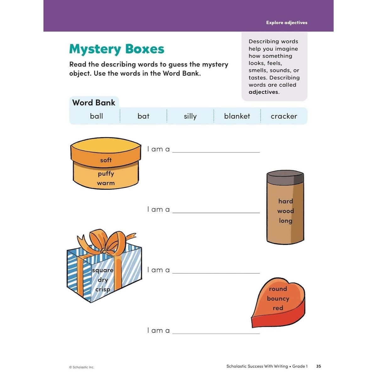 Scholastic Success with Writing Grade 1 Workbook
