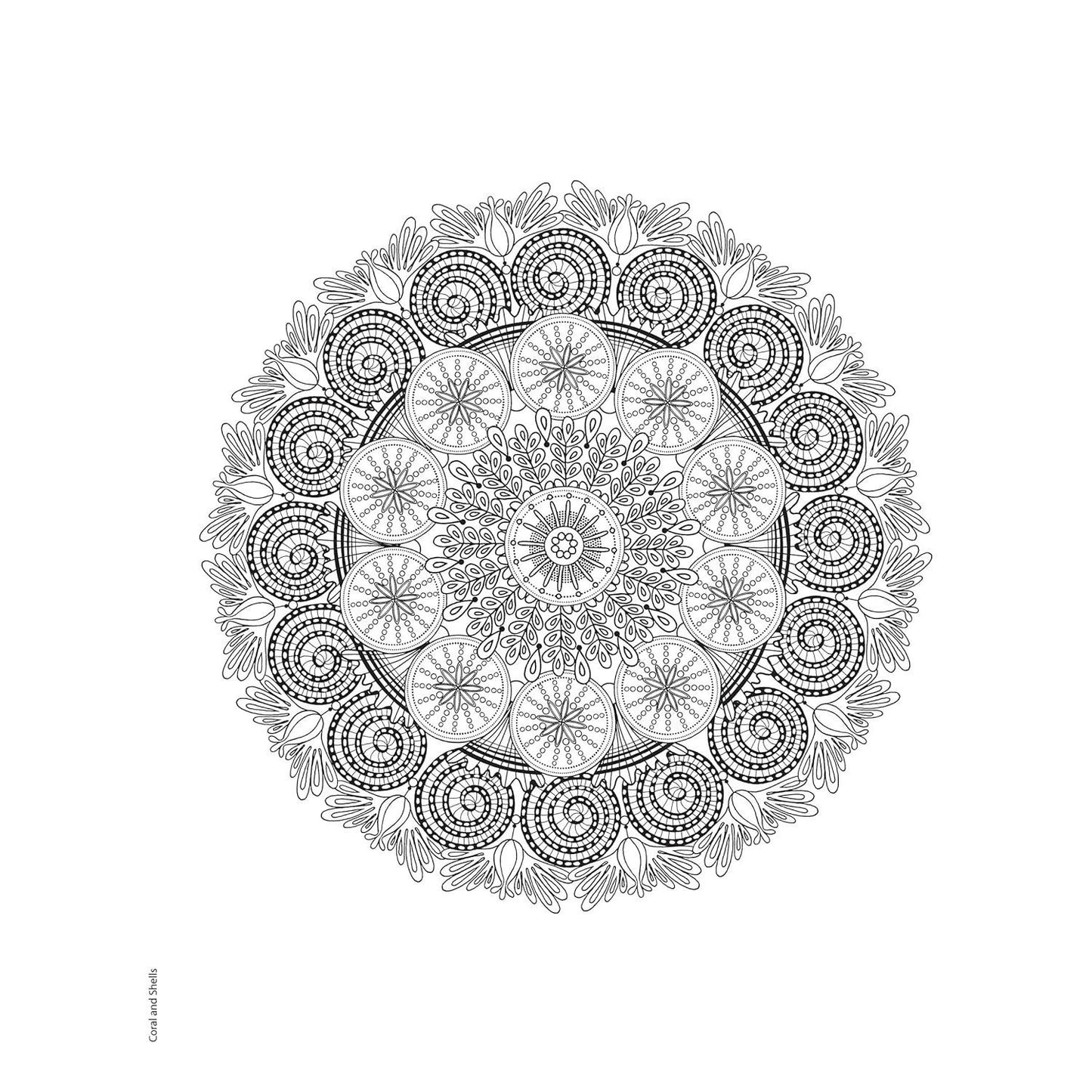 Creative Haven Stunning Sea Life Mandalas Coloring Book