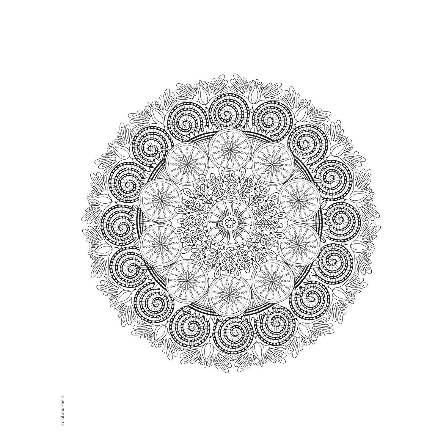 Creative Haven Stunning Sea Life Mandalas Coloring Book