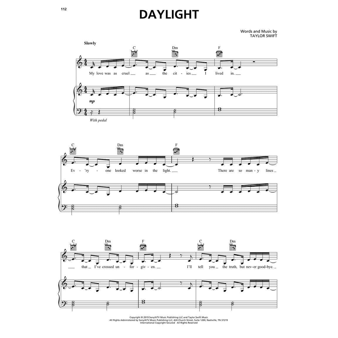 Taylor Swift - Lover Easy Taylor Swift Piano Music Book 18 Hits by the Greatest Pop Artist - Son (Spiral Bound)