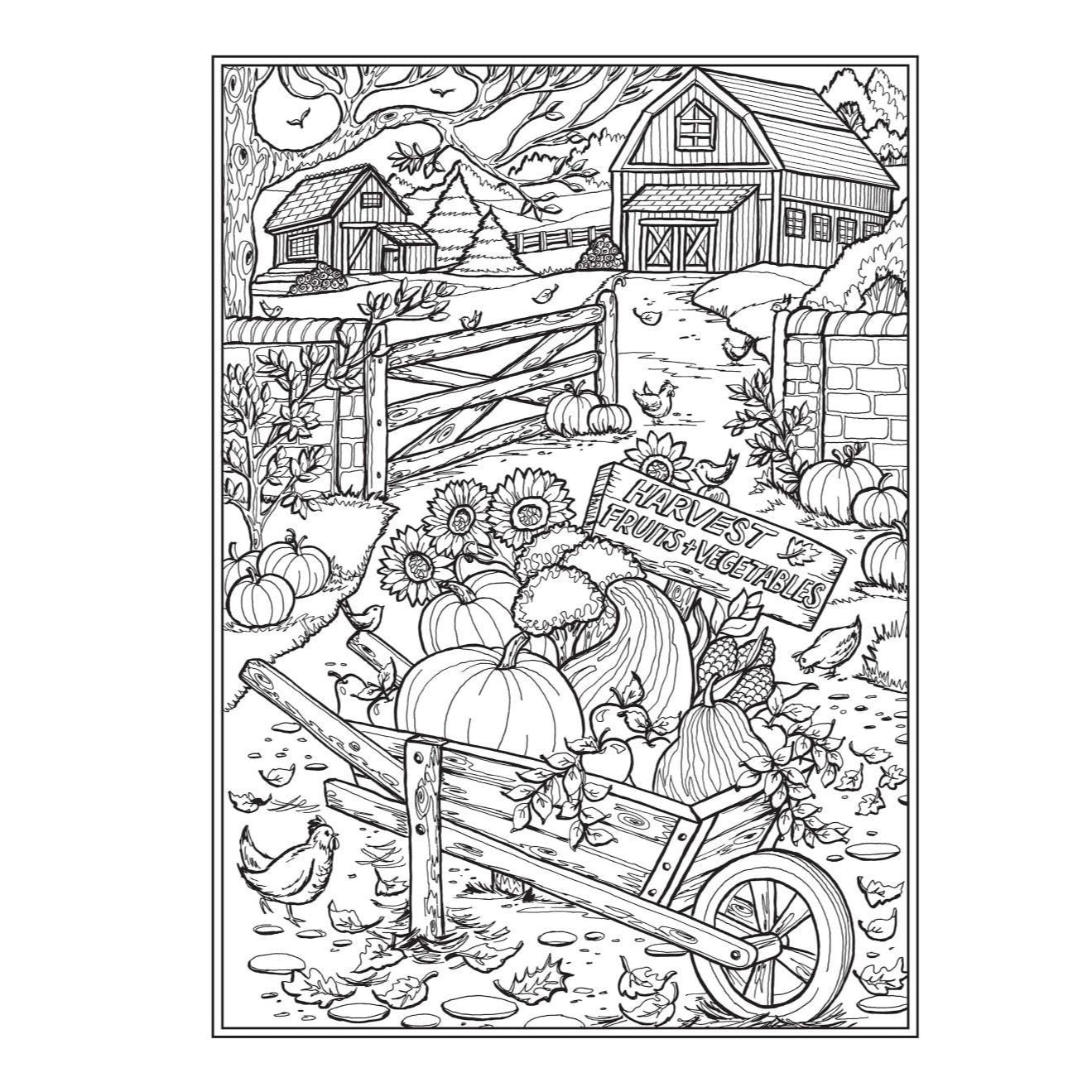 Creative Haven Autumn Charm Coloring Book (Adult Coloring Books: Seasons)