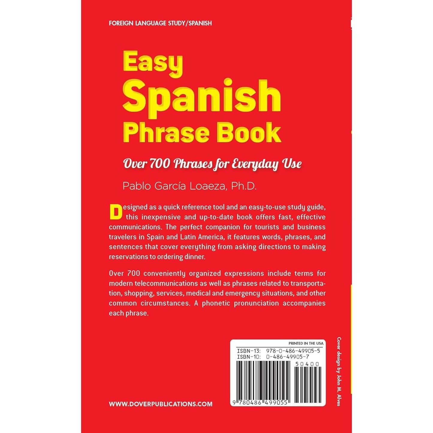 Easy Spanish Phrase Book New Edition: Over 700 Phrases for Everyday Use (Spiral Bound)