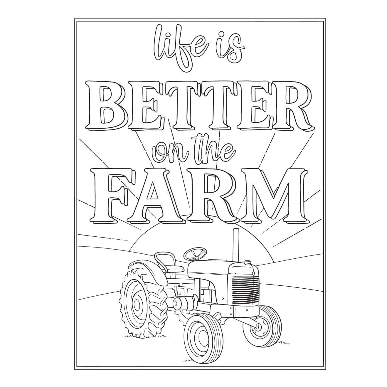 Creative Haven Home Sweet Homestead Coloring Book