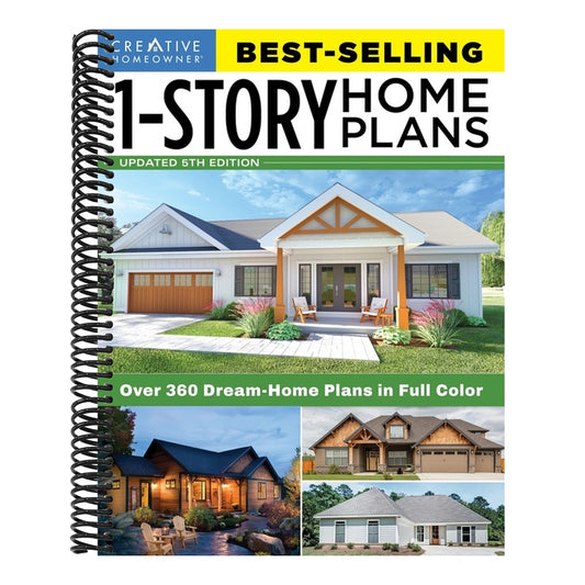 Best-Selling 1-Story Home Plans, 5th Edition: Over 360 Dream-Home Plans in Full Color (5TH ed.)