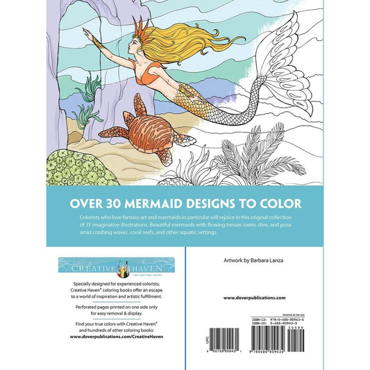 Creative Haven Mermaids Coloring Book