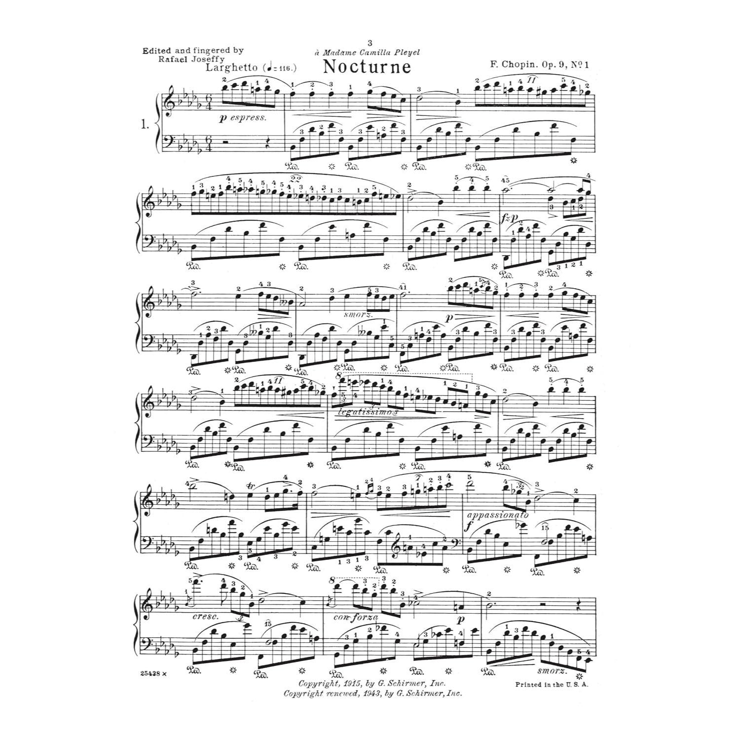 Nocturnes for the Piano (Schirmer's Library of Musical Classics, Vol. 30) - Chopin Piano Book with 21 Music Pieces - Easy to Read and Understand Piano