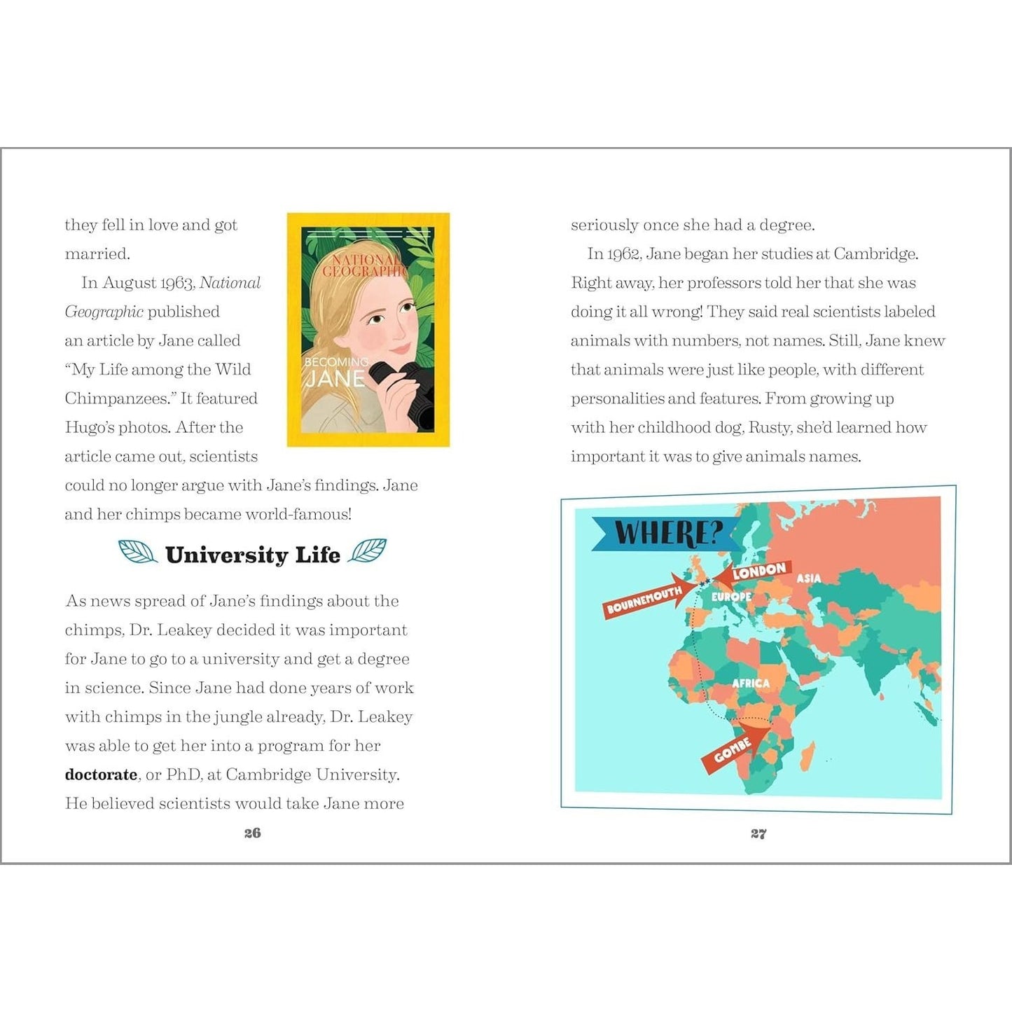 The Story of Jane Goodall: An Inspiring Biography for Young Readers