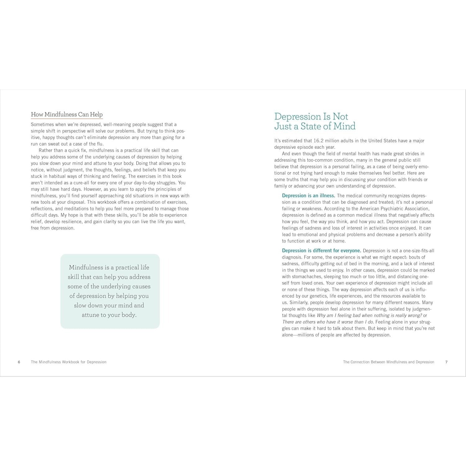 The Mindfulness Workbook for Depression: Effective Mindfulness Strategies to Cultivate Positivity from the Inside Out