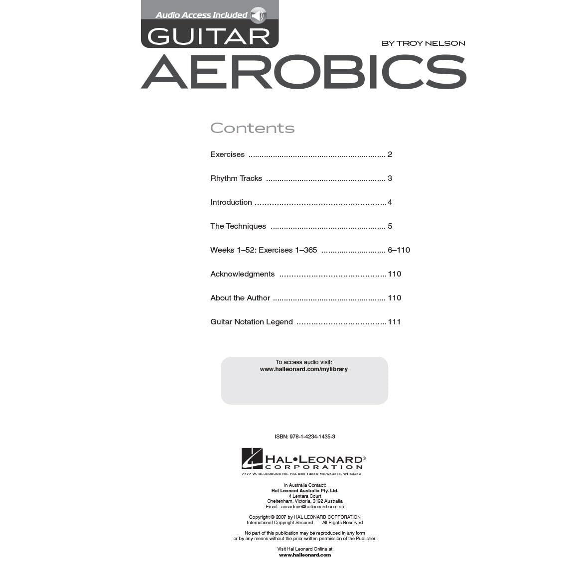 Guitar Aerobics: A 52-Week, One-Lick-Per-Day Workout Program for Developing, Improving & Maintaining Guitar Technique