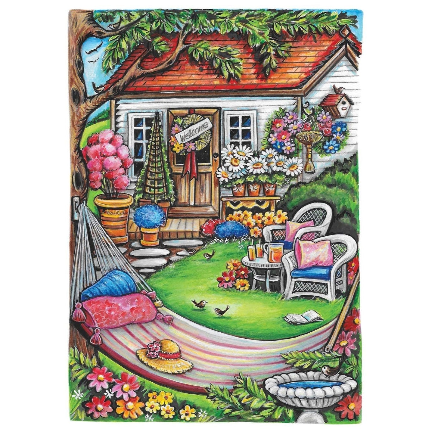 Creative Haven Home Sweet Home Coloring Book (Spiral Bound)