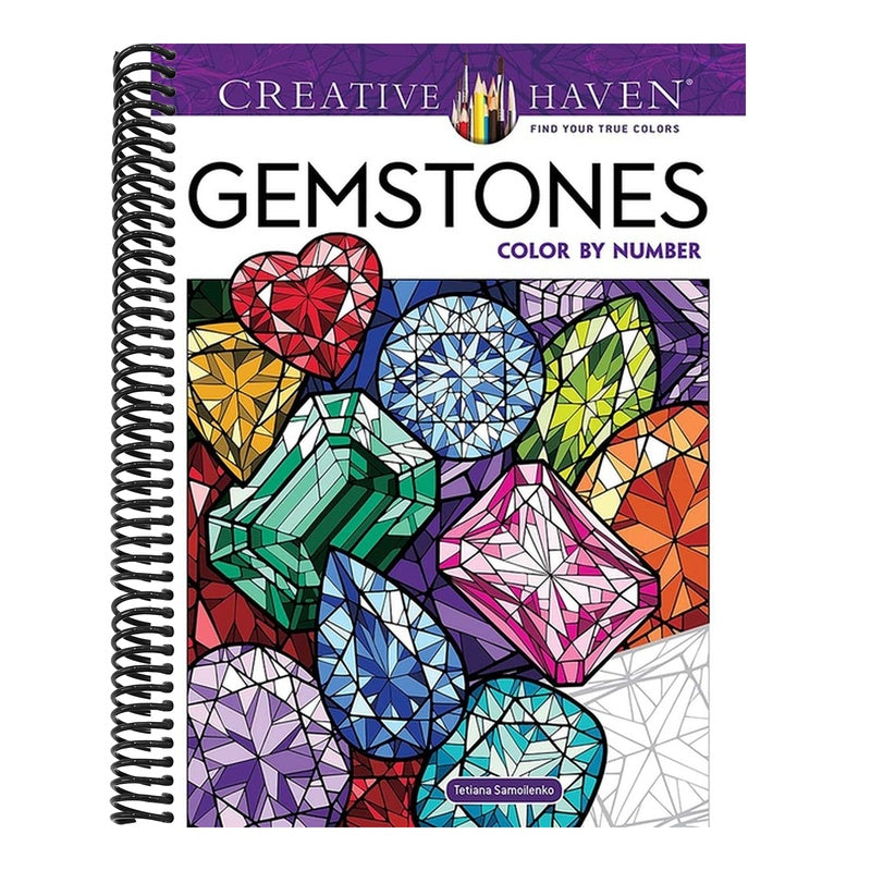 Creative Haven Gemstones Color by Number