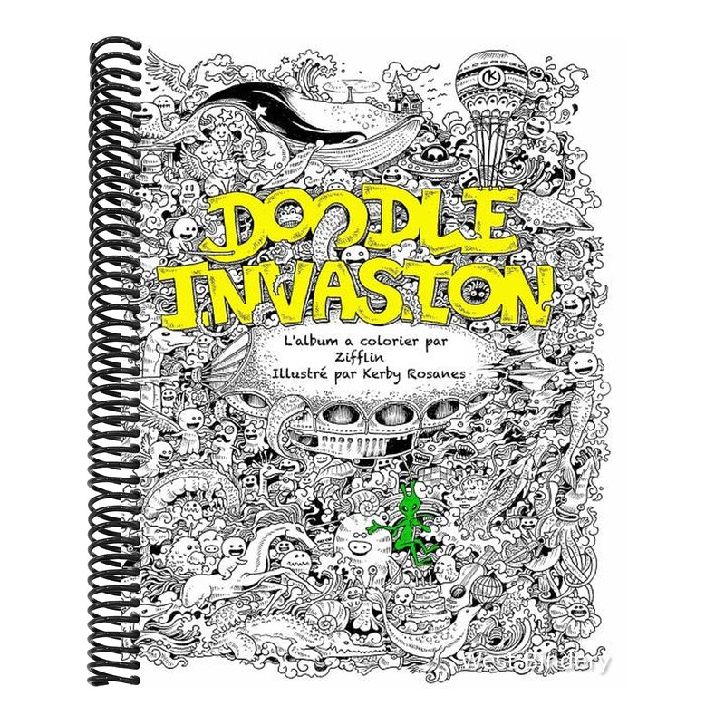 Doodle Invasion: L'album a colorier par Zifflin