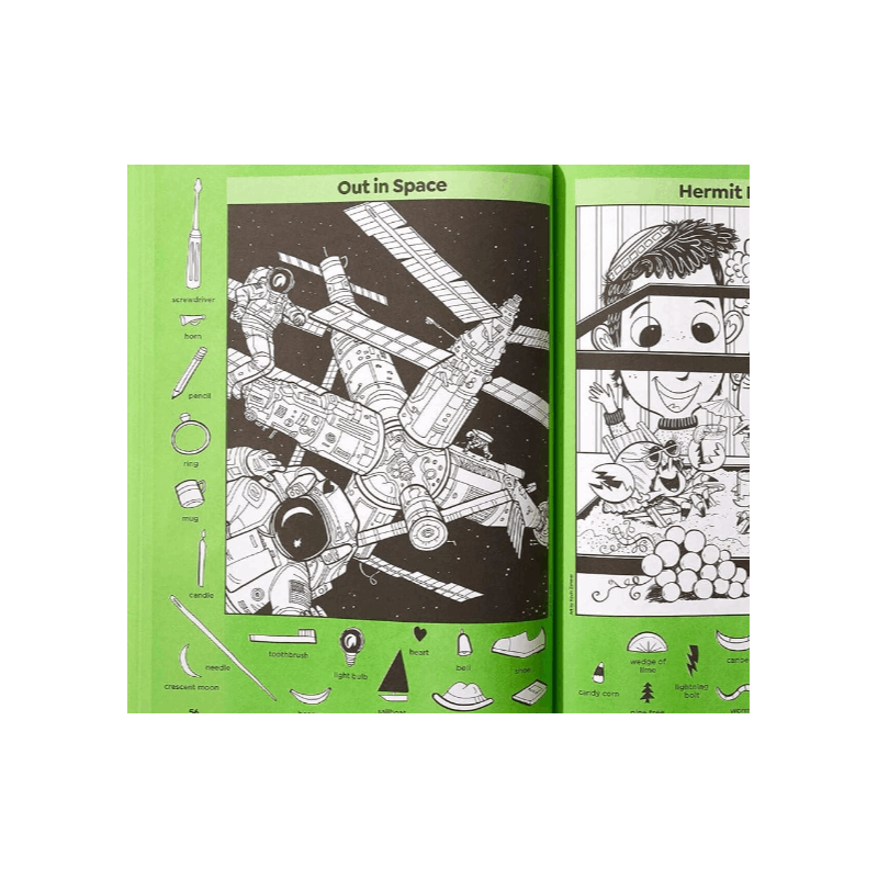 Awesome Science Puzzles: Find and Seek 100+ Science Hidden Picture Puzzles for Kids 6+, Highlights Puzzle Book for Kids (Highlights Hidden Pictures) (Spiral Bound)