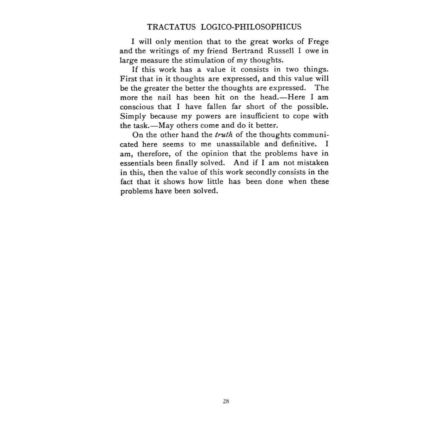 Tractatus Logico-Philosophicus