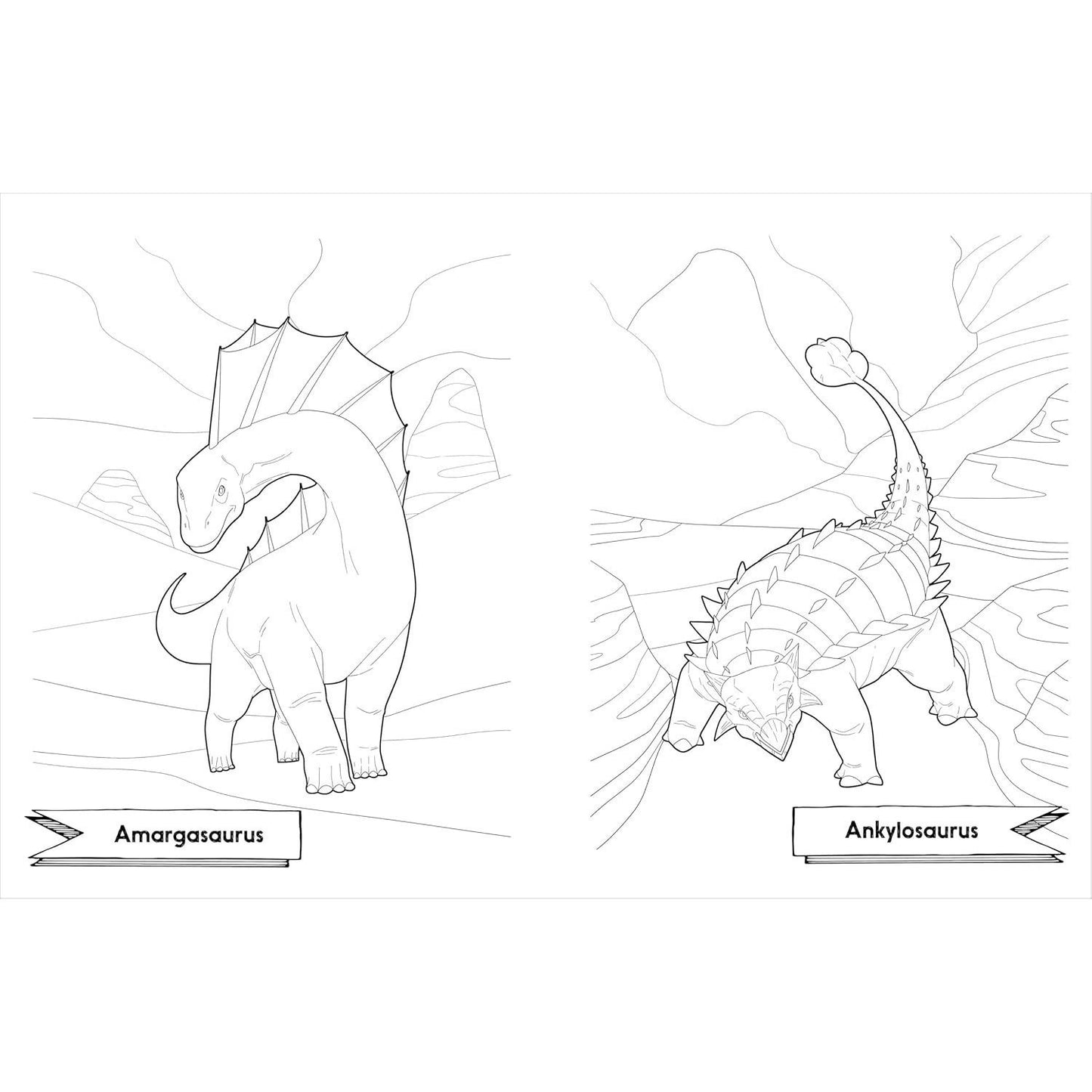 Awesome Dinosaurs Coloring Book for Kids: Ages 4-8