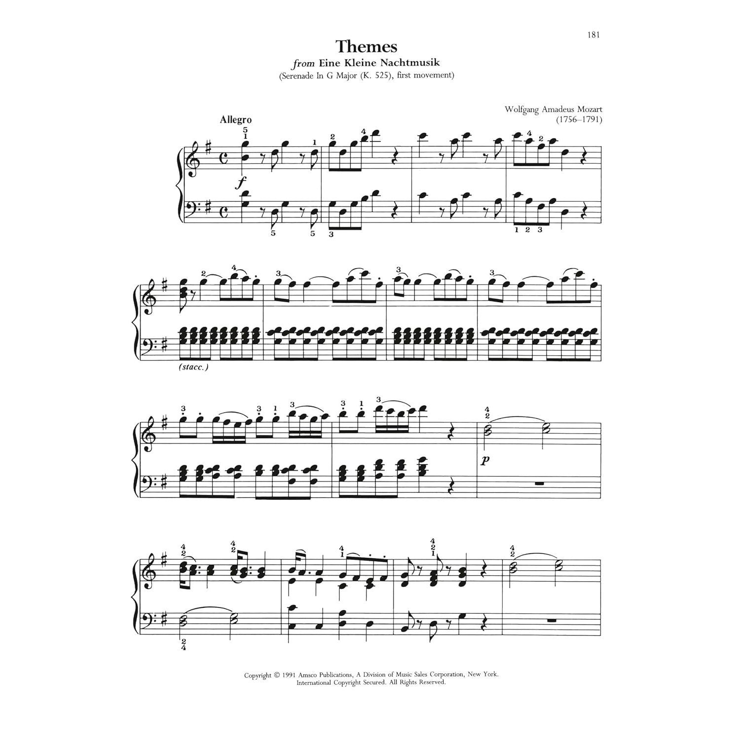 The Library of Easy Piano Classics - Beginner Piano Book for Adults and Kids - Classical Piano Sheet Music for Beginners - Simple Piano Lessons