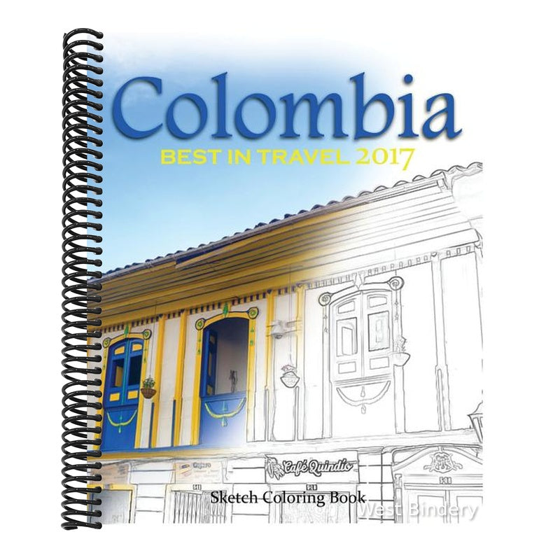 Colombia Sketh Coloring Book: Best In Travel 2017