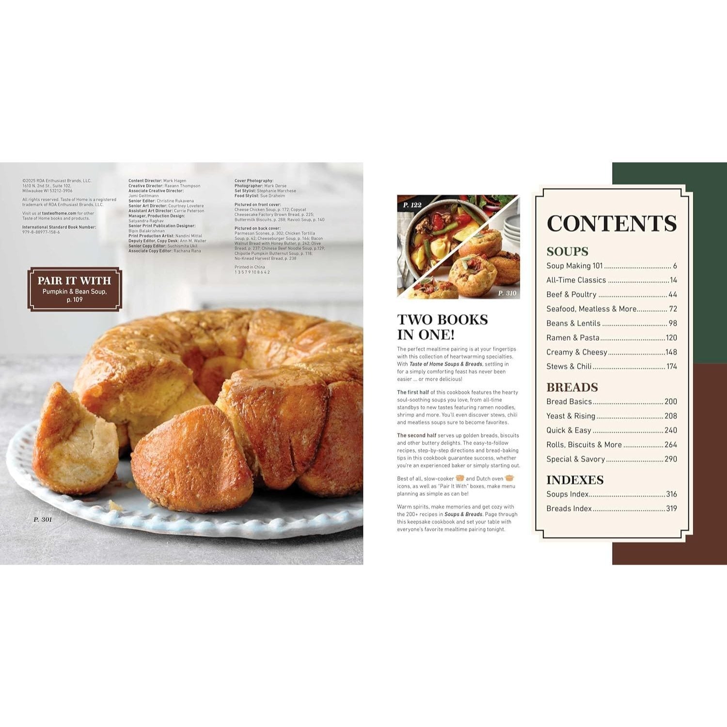 Taste of Home Soups & Breads: 200+ Comforting Recipes for Soups, Stews, Chowders, and Homemade Breads